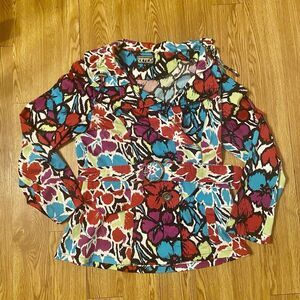 Berek 2 Blazer Women Sz M Unique Design Waist Belt Designer Style Ruffled Collar